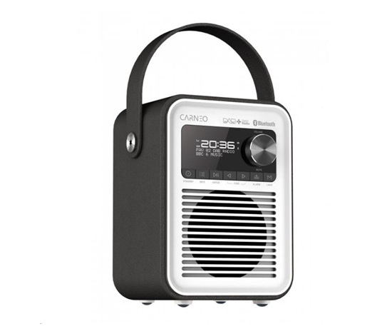 CARNEO D600 Rádio DAB+, FM, BT, black/white