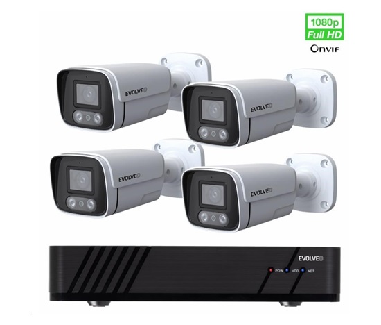 EVOLVEO kamerový systém Detective IP8 SMART, 4 kamery