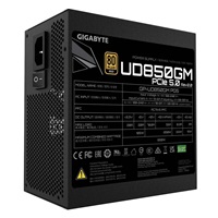 GIGABYTE zdroj UD850GM PG5, 850W, 80+ Gold, 120mm fan, černá