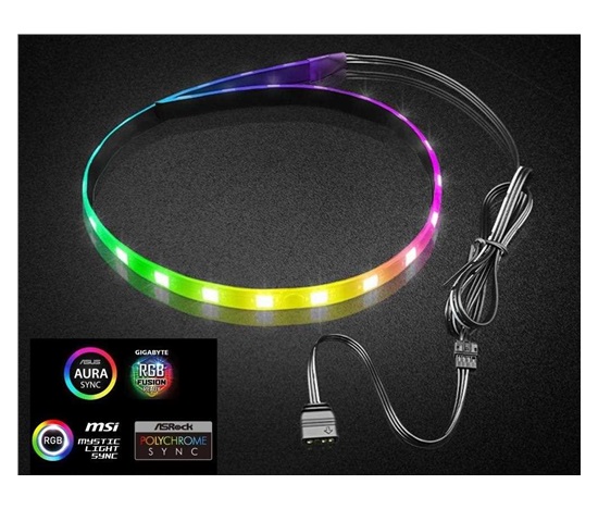 1stCOOL LED pásek AURA EVO ARGB LED, pásek 3-pin, ARGB strip, 30cm