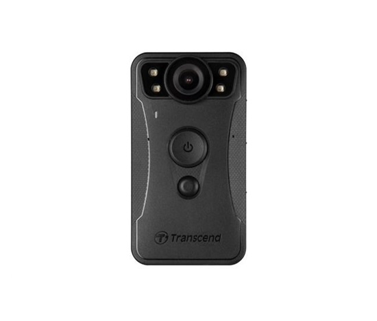 TRANSCEND osobní kamera DrivePro Body 30, 2K QHD 1440P, infra LED, 64GB paměť, Wi-Fi, Bluetooth, USB 2.0, IP67, černá