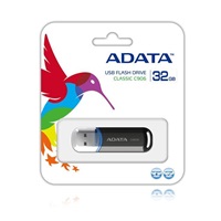 ADATA Flash disk 32GB C906, USB 2.0 Klasická, čierna