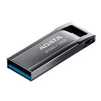 ADATA Flash Disk 128GB UR340, USB 3.2 Dash Drive, kov lesklá černá