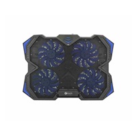 Chladiaca podložka C-TECH Zefyros NTB (GCP-01B), nenáročné hranie, 17,3", modré podsvietenie, ovládanie rýchlosti