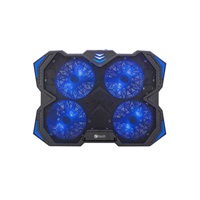 Chladiaca podložka C-TECH Zefyros NTB (GCP-01B), nenáročné hranie, 17,3", modré podsvietenie, ovládanie rýchlosti