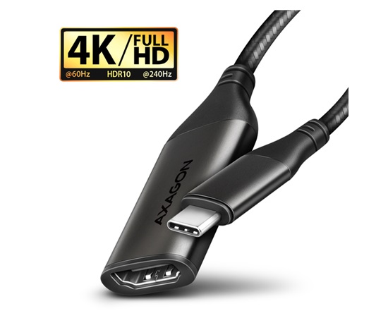 AXAGON RVC-HI2M, USB-C -> HDMI 2.0a redukcia / adaptér, 4K/60Hz HDR10