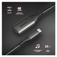 AXAGON RVC-HI2M, USB-C -> HDMI 2.0a redukcia / adaptér, 4K/60Hz HDR10