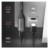 AXAGON RVC-HI2M, USB-C -> HDMI 2.0a redukcia / adaptér, 4K/60Hz HDR10