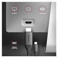 AXAGON RVC-HI2MC, USB-C -> HDMI 2.0a redukcia / kábel 1.8m, 4K/60Hz HDR10