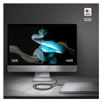 AXAGON RVC-HI2MC, USB-C -> HDMI 2.0a redukcia / kábel 1.8m, 4K/60Hz HDR10