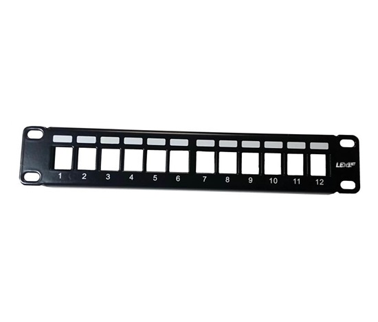 10" modulárny tienený patch panel LEXI-Net 12port, čierny