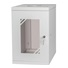 LEXI 10" nástenná skriňa Basic 9U, šírka 292 mm, hĺbka 280 mm, sklenené dvere, bez zadnej steny, sivá