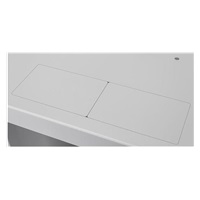 LEXI 10" nástenná skriňa Basic 9U, šírka 292 mm, hĺbka 300 mm, sklenené dvere, bez zadnej steny, sivá