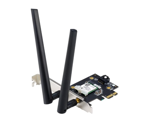 ASUS PCE-AXE5400 Wireless AXE5400 PCIe Wi-Fi 6E Adapter Card, Bluetooth 5.2