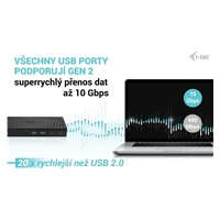 i-tec USB 3.0 / USB-C / Thunderbolt, 3x 4K Docking Station Gen 2 + PD 100W