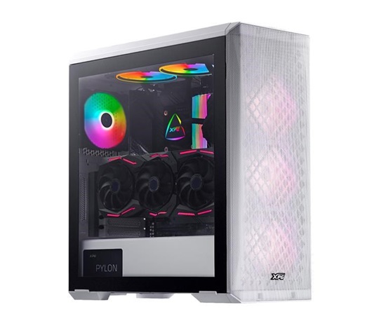 ADATA XPG case DEFENDER Mid-Tower, bez zdroje, 3x 120mm Fan, Bílá