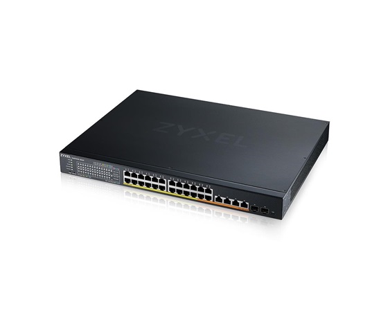 Zyxel XMG1930-30HP, 24-port 2.5GbE Smart Managed Layer 2 PoE 700W 22xPoE+/8xPoE++ Switch with 4 10GbE and 2 SFP+ Uplink