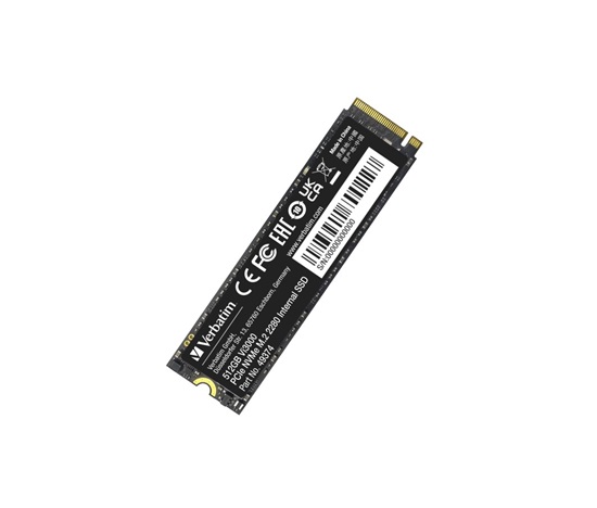 VERBATIM SSD Vi3000 Internal PCIe NVMe M.2 SSD 512GB , W 2500/ R 3300 MB/s