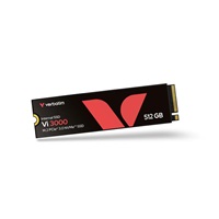 VERBATIM SSD Vi3000 Internal PCIe NVMe M.2 SSD 512GB , W 2500/ R 3300 MB/s