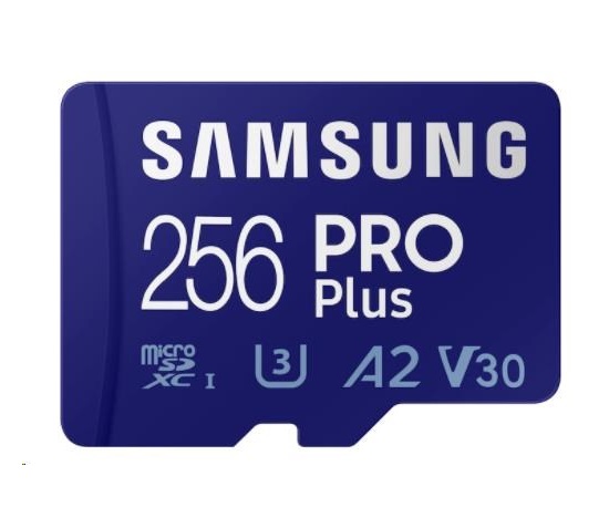 Samsung micro SDXC karta 256GB PRO Plus + SD adaptér