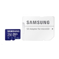 Samsung micro SDXC karta 256GB PRO Plus + SD adaptér