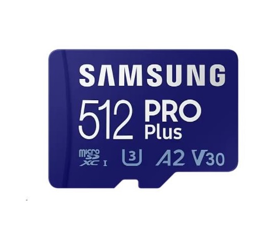 Samsung micro SDXC karta 512GB PRO Plus + SD adaptér