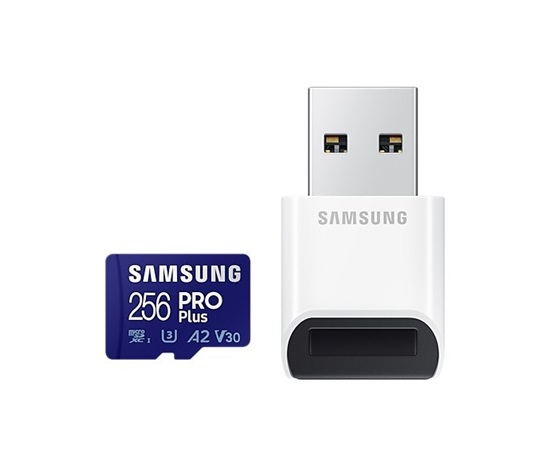 Samsung micro SDXC karta 256GB PRO Plus + USB adaptér