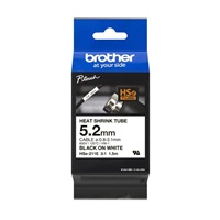 BROTHER smršťovací bužírka - HSE-211E bílá pro E300VP H300 H500 E550 P700 P750 D800 P900 P950 - 5,2mm / o 0,8-3,1 / 3:1