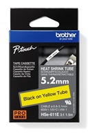 BROTHER smršťovací bužírka - HSE-611E žlutá pro E300VP H300 H500 E550 P700 P750 D800 P900 P950 - 5,2mm / o 0,8-3,1 / 3:1