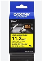 BROTHER smršťovací bužírka - HSE-631E žlutá pro E300VP H300 H500 E550 P700 P750 D800 P900 P950 - 11,2,, / 2,1-7mm / 3:1