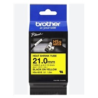 BROTHER smršťovací bužírka - HSE-651E žlutá pro H300 H500 E550 P700 P750 D800 P900 P950 - 21mm / 4,2-13,5mm / 3:1
