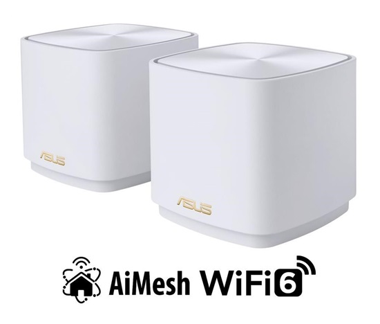 ASUS ZenWiFi XD4 Plus 2-pack white Wireless AX1800 Dual-band Mesh WiFi 6 System