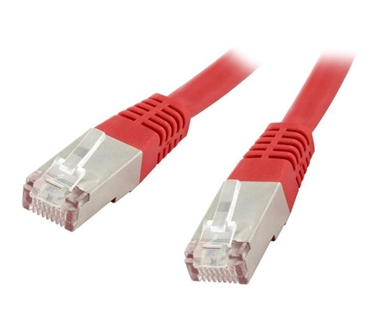 XtendLan patch kábel Cat6, FTP - 0,25m, červený (predaj po 10 ks)
