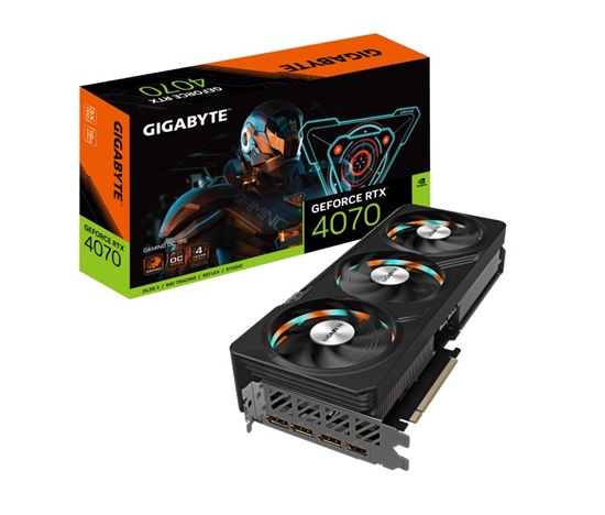 GIGABYTE VGA NVIDIA GeForce RTX 4070 GAMING OC 12G, 12G GDDR6X, 3xDP, 1xHDMI