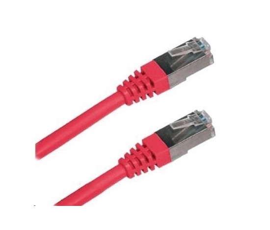 XtendLan patch kábel Cat5E, FTP - 1m, červený (predaj po 10 ks)