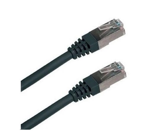XtendLan patch kábel Cat5E, FTP - 1m, čierny (predaj po 10 ks)