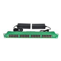 POE injektor aktivní - 24x 1Gb/s, stíněný, svorkovnice, 802.3af/at