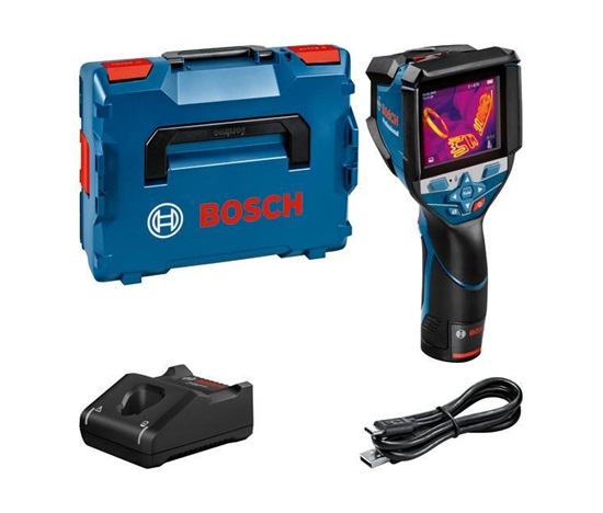 BOSCH GTC 600 C termokamera, IP54, ochrana proti nárazu, 49152 měřících bodů, akumulátor GBA 12V 2.0Ah