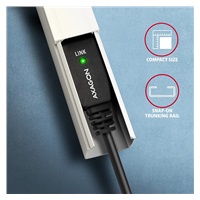 AXAGON ADR-220B, USB 2.0 A-M -> B-M aktívny prepojovací / repeater kábel, 20 m