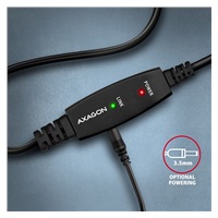 AXAGON ADR-220B, USB 2.0 A-M -> B-M aktívny prepojovací / repeater kábel, 20 m