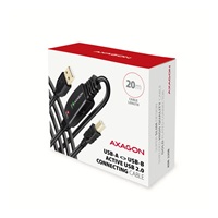 AXAGON ADR-220B, USB 2.0 A-M -> B-M aktívny prepojovací / repeater kábel, 20 m