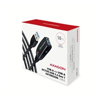 AXAGON ADR-310, USB 3.2 Gen 1 A-M -> A-F aktívny predlžovací / repeater kábel, 10m