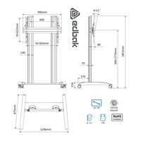 Stojan na Tv monitory Edbak TRV200