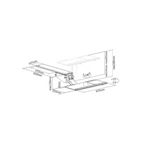 Polička na klávesnici Fiber Mounts M7C95