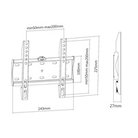 Nástěnný pevný držák na Tv i monitory Fiber Mounts FM21F