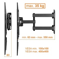 Otočný sklopný držák Tv Fiber Mounts FM78