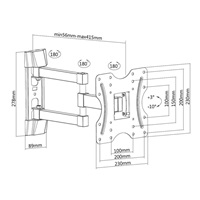 Otočný držák TV Fiber Mounts Solid-3