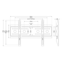 Profesionální fixní držák na Tv monitor Edbak LWB1