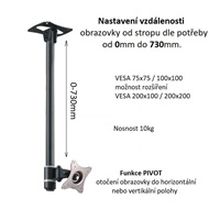 Držák Tv stropní Edbak SV31