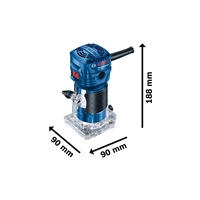 BOSCH GKF 550, ohraňovací frézka, 550 W, 33.000 ot/min, 6 mm